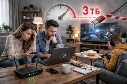 Домашний интернет больше не безлимитный? Дом.ру тестирует ограничения проводного интернета